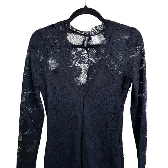 H&M Black Lace Dress - 8 - Picture 5 of 15